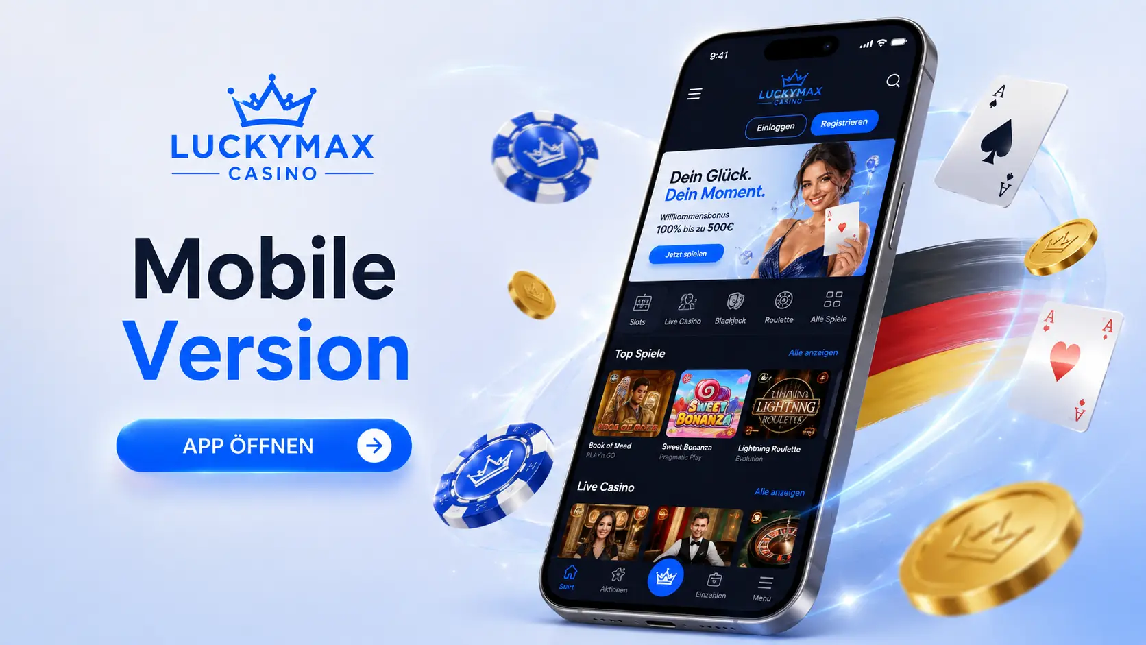 LuckyMax Casino Die mobile Version im Test